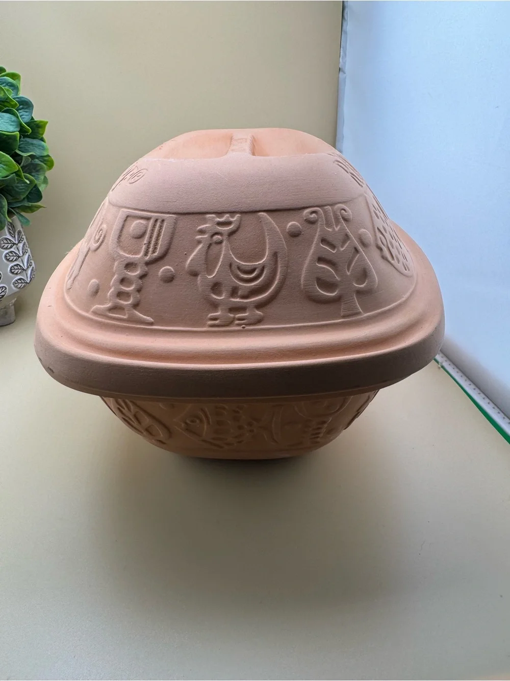 Romertopf Clay Baking Dish Dutch Oven Vintage 4.2 qt